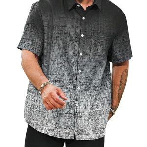 Men Shirt || Printed Shirt for Man || Half Sleeve || Casual and Summer Style (Packs Also Available) (Resort)
